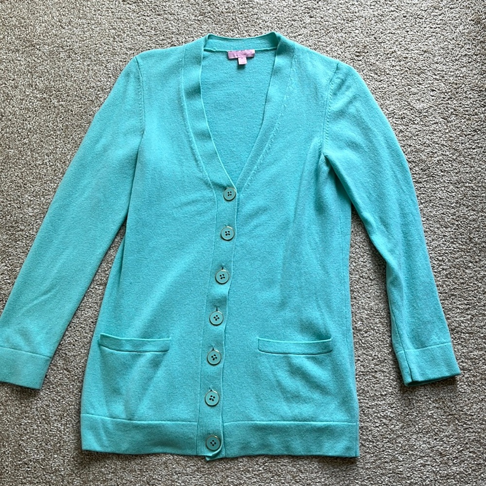 Lilly Pulitzer calypso color cardigan